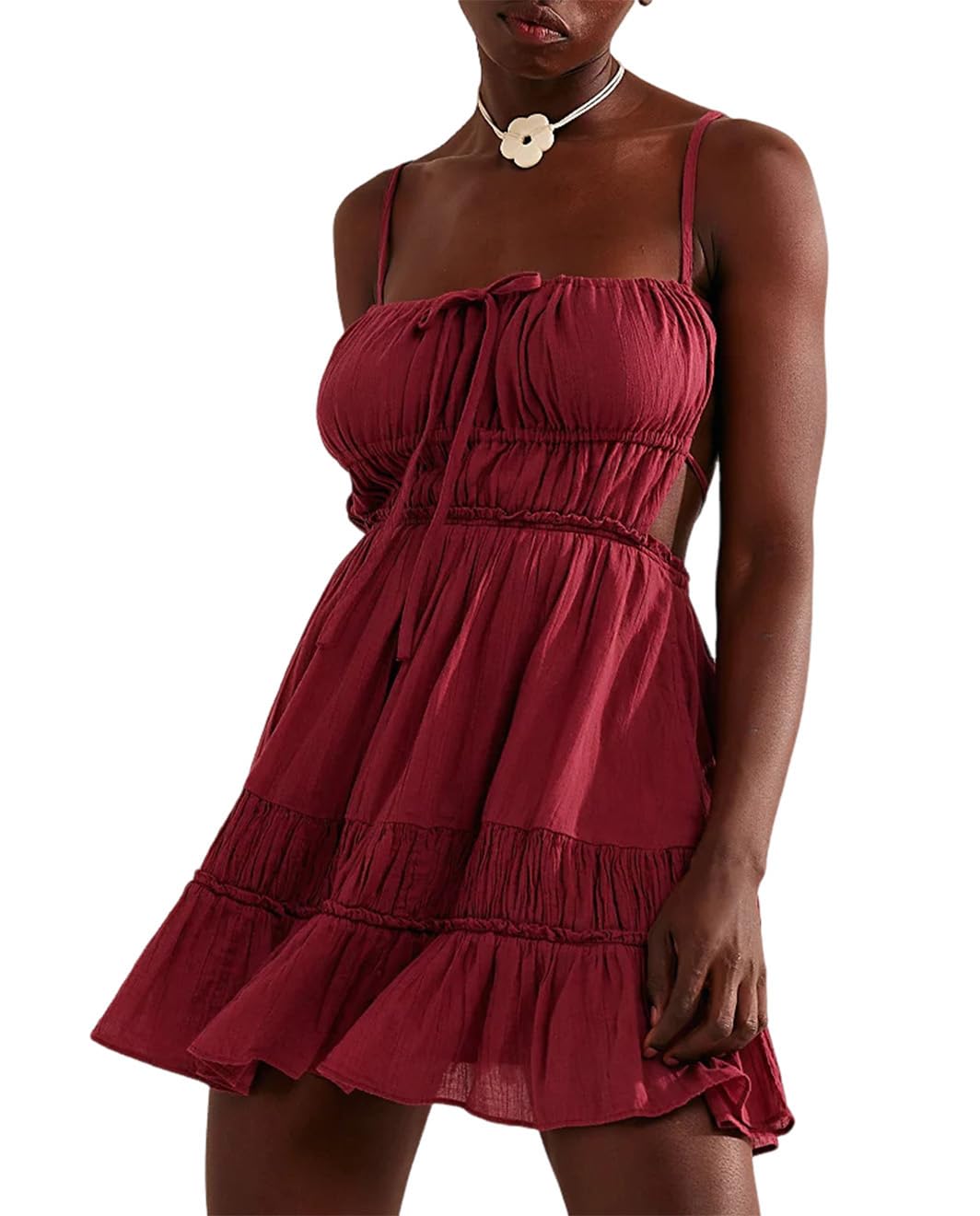 ワンピース Braid Mini Dress YD4221OLIVE1_x280.jpg?v=1734368397